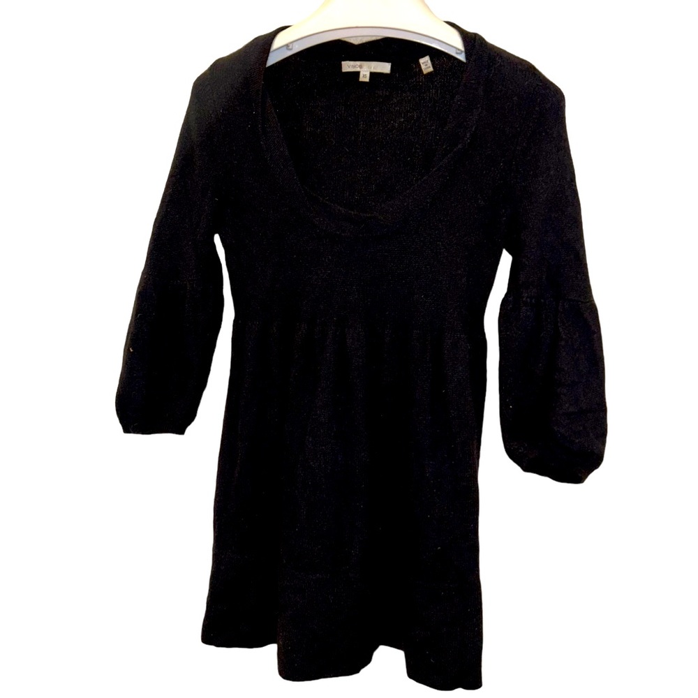 Vince black 100% cashmere tunic sweater XS